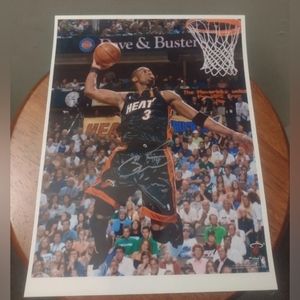 NEW! DWYANE WADE MIAMI HEAT 2006 NBA FINALS!🏆 GLOSSY 8.5x11 SLAM DUNK💥 POSTER!